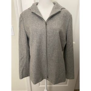 Lauren Ralph Lauren Lambswool Hooded Jacket Sz L